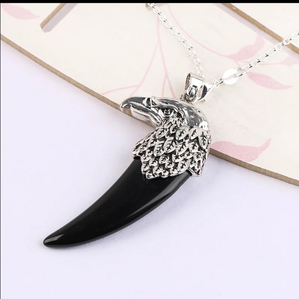 Eagle Head Spike Necklace